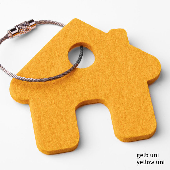House keychain of felt