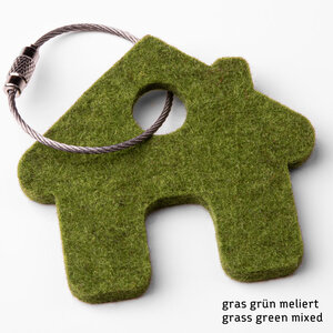 House keychain of felt