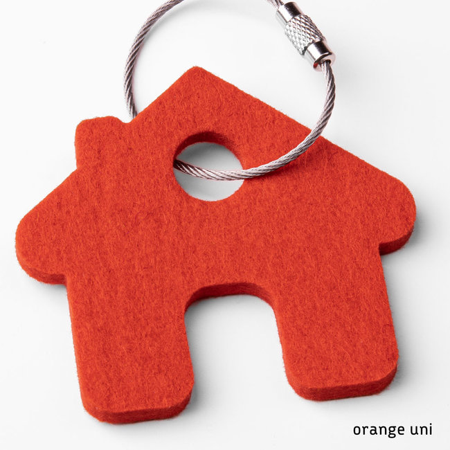 House keychain of felt