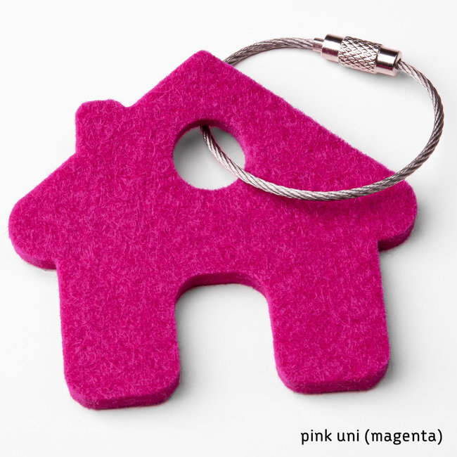 House keychain of felt