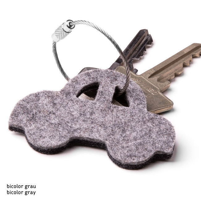 Car keychain made of felt