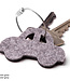 Car keychain made of felt