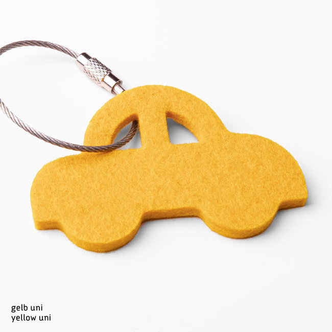 Car keychain made of felt
