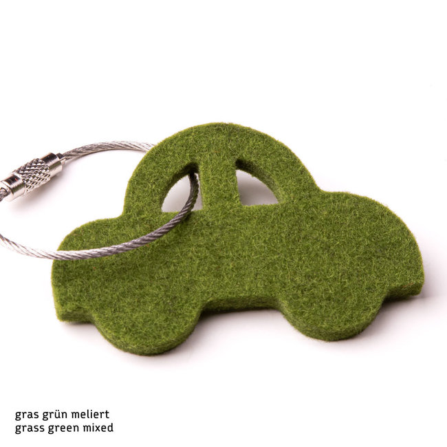 Car keychain made of felt
