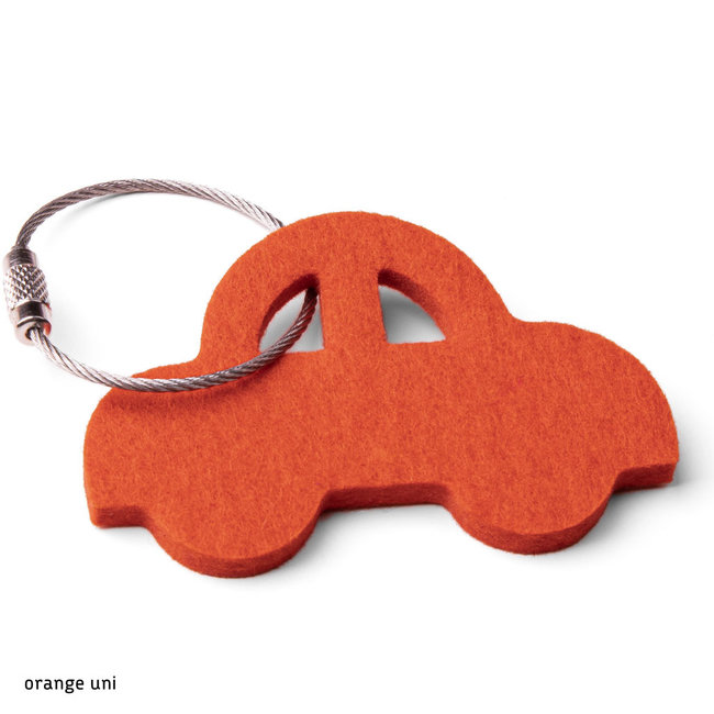 Car keychain made of felt