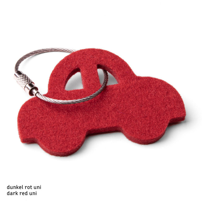 Car keychain made of felt