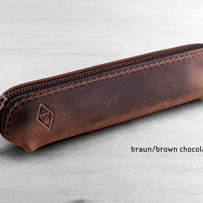 Case for pencils small of leather