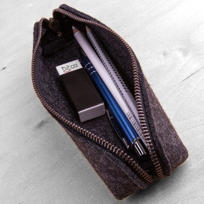 Small felt pencil case