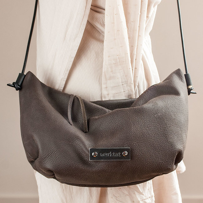 crossbody bag from buffalo leather for women