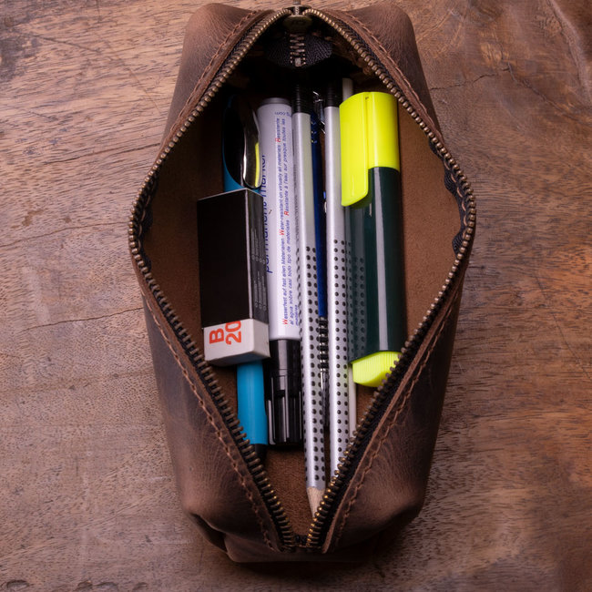 leather pencil case