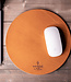 Round leather mouse pad