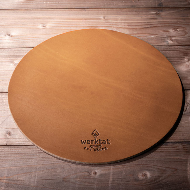Echt Leder Mousepad rund