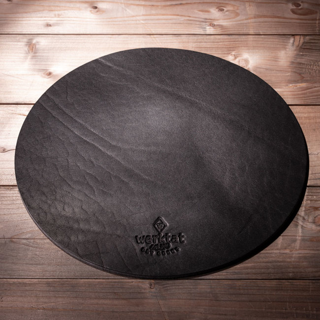 Round leather mouse pad