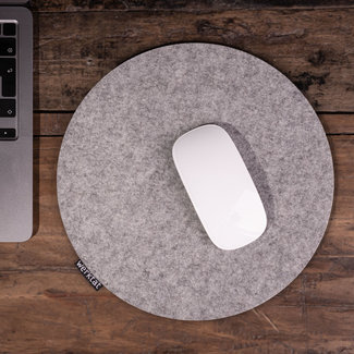 Mouse pad round made of felt