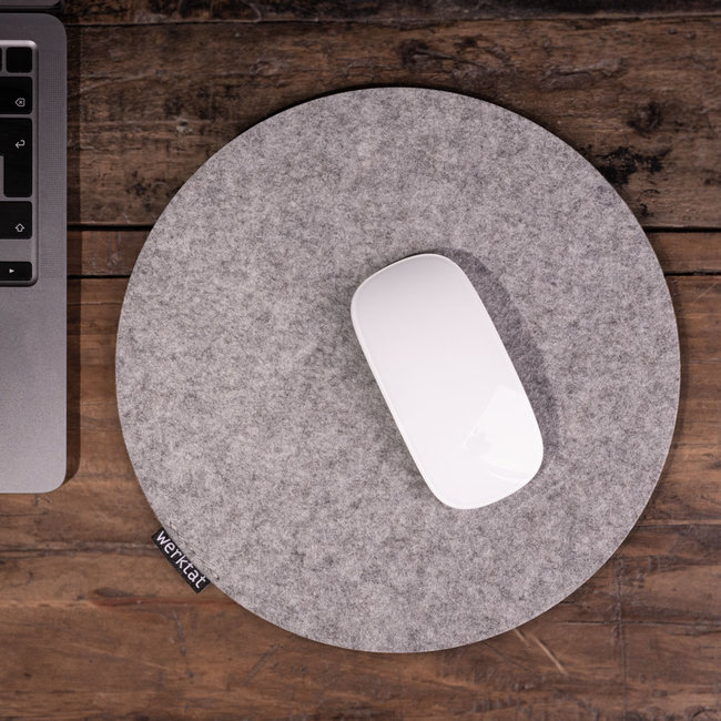 Mouse pad round made of felt