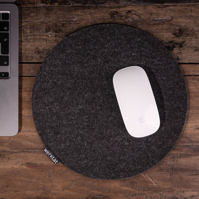 Mouse pad round made of felt