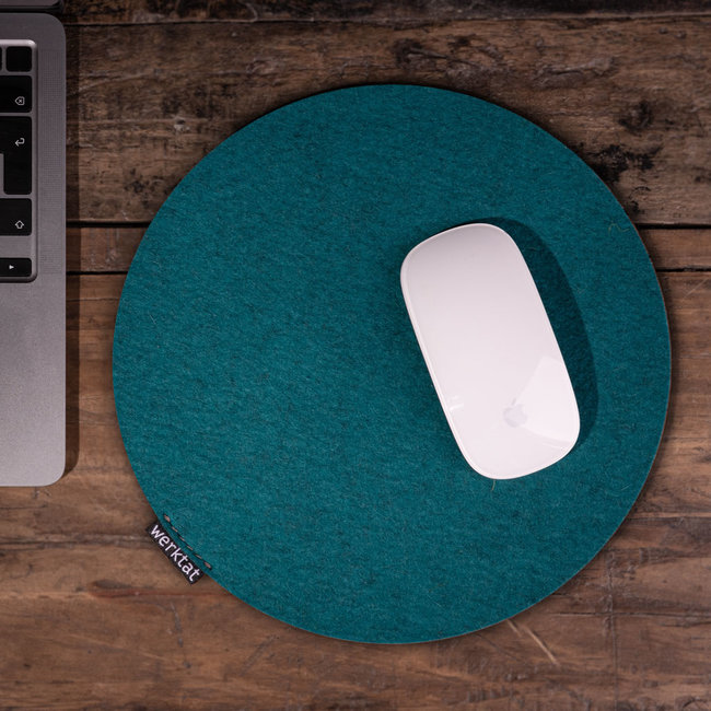 Mouse pad round made of felt