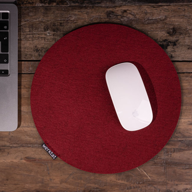 Mouse pad round made of felt