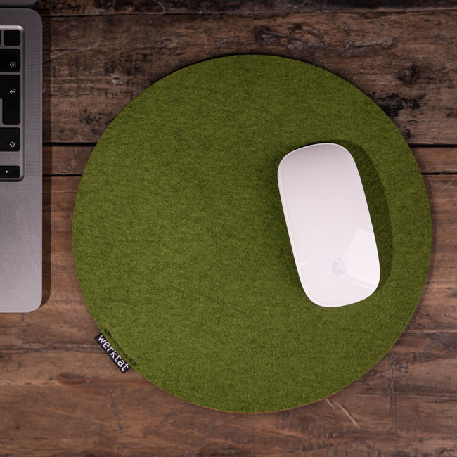 Mouse pad round made of felt