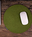 Mouse pad round made of felt