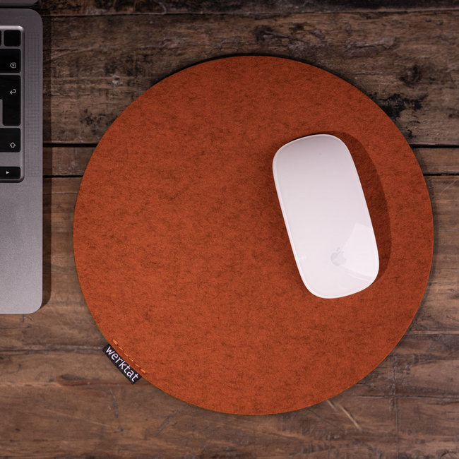 Mouse pad round made of felt