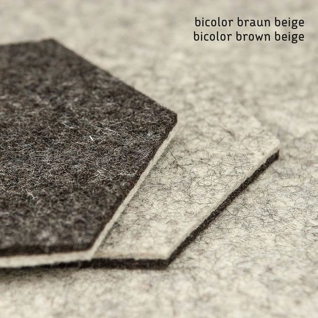 Sechseckige Untersetzer Hexagon Filz