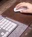 Keyboard pad felt with leather mouse pad
