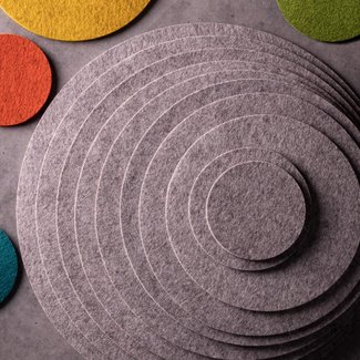 round coasters felt