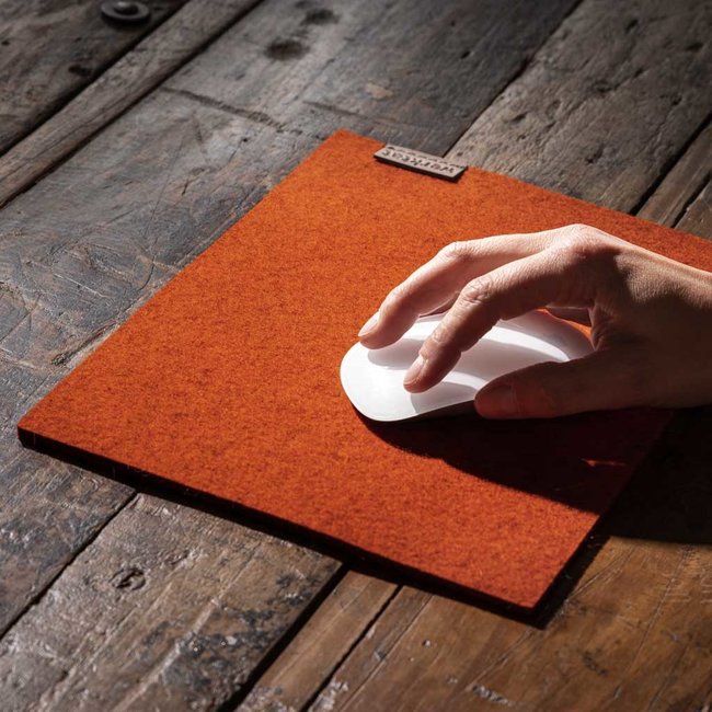 Mouse pad made of felt
