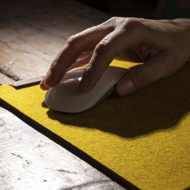 Mouse pad made of felt