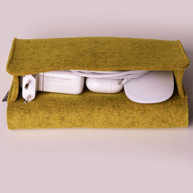 Felt cable pouch