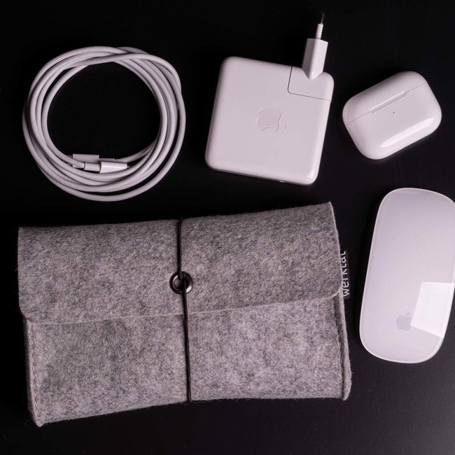 Felt cable pouch
