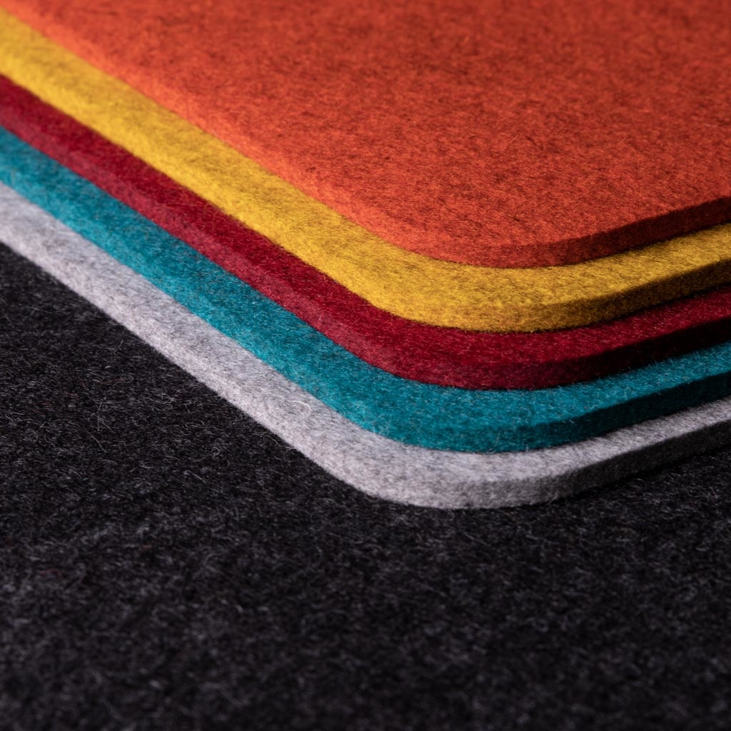 placemat rounded rectangular felt werktat