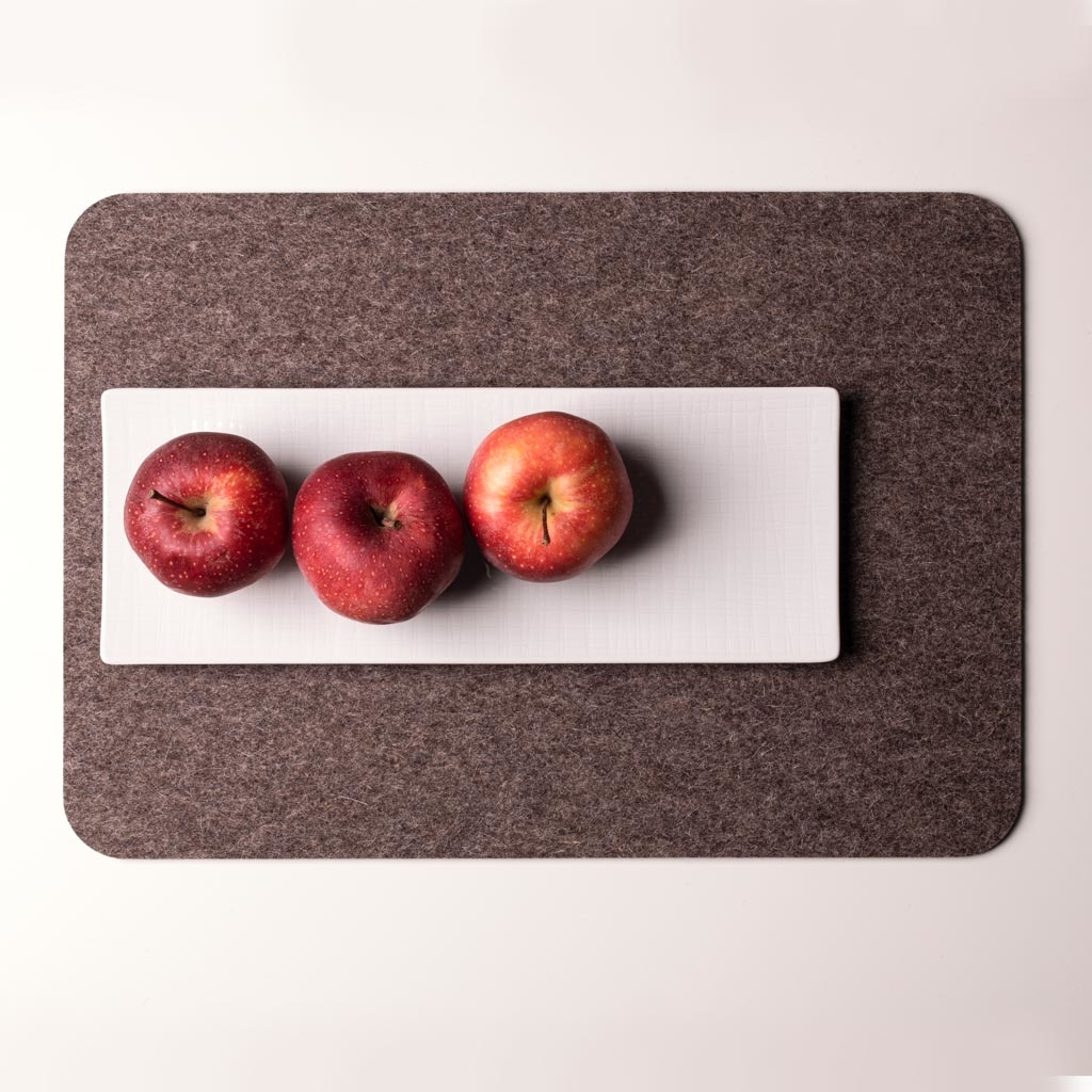 placemat rounded rectangular felt werktat
