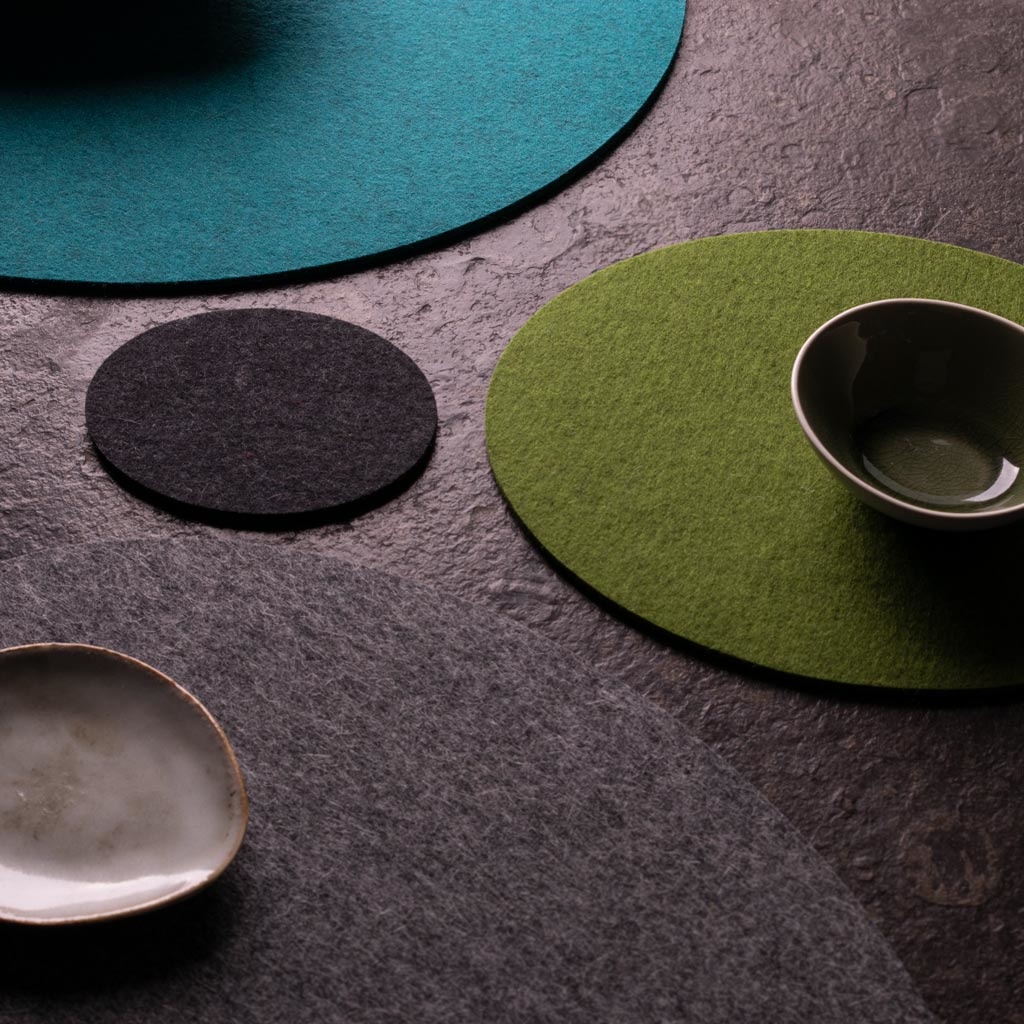 oval placemat felt werktat