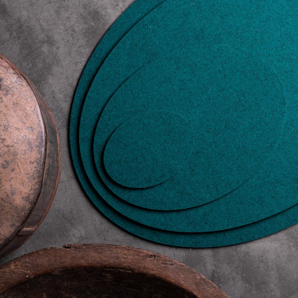 oval placemat felt werktat