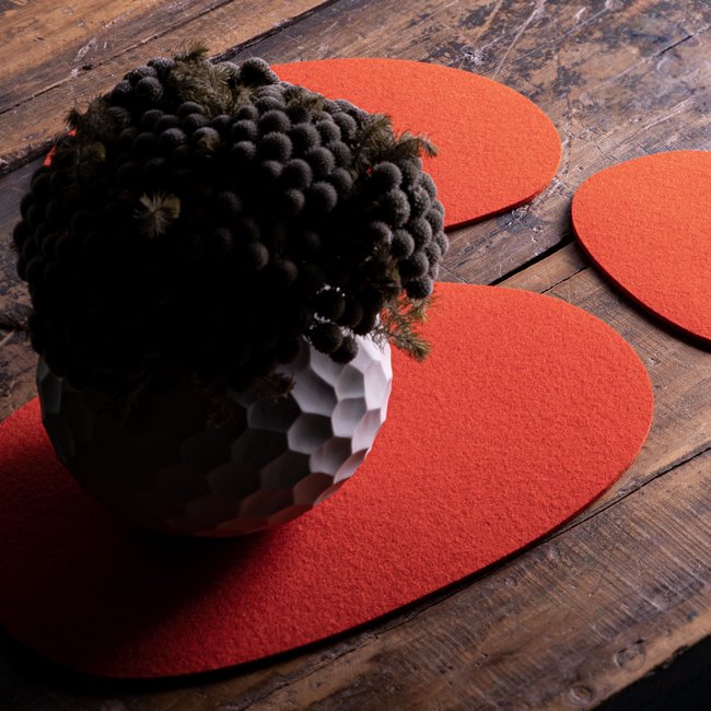 center blanket, placemat KIESEL felt