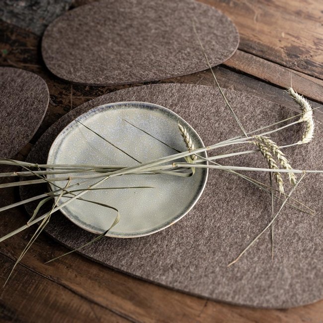 center blanket, placemat KIESEL felt