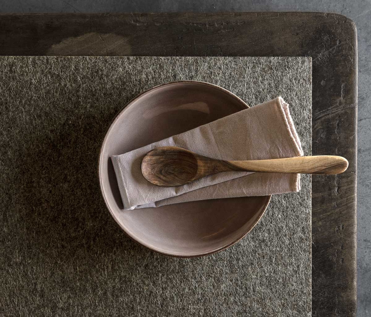 Felt placemats rectangle anthracite mixed werktat® werktat