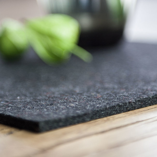 angular felt placemat, 5 mm wool