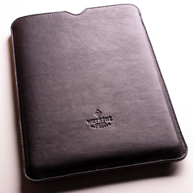 schlichte MacBook Lederhülle mit Futter aus Wollfilz