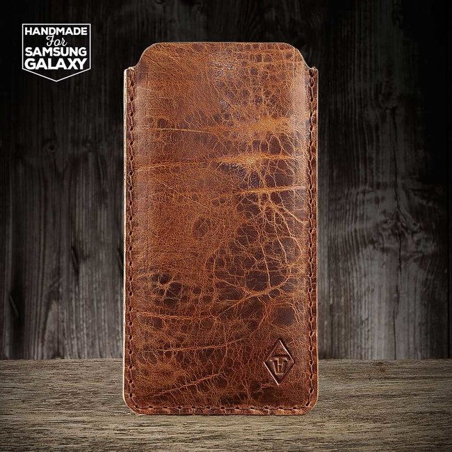 leather sleeve, case for Samsung Galaxy S22, S21, +, Ultra KATASTROPHENSCHUTZ