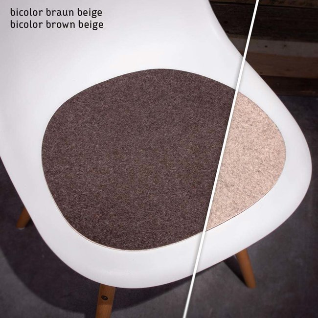 Felt pad two-tone for für Eames Plastic Side Chair
