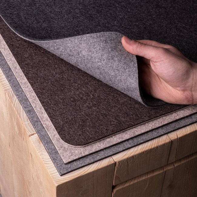 Filz Sitzauflage quadratisch – zweifarbig