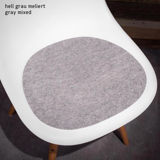 Sitzauflage Filz einfarbig für Eames Plastic Side Chair