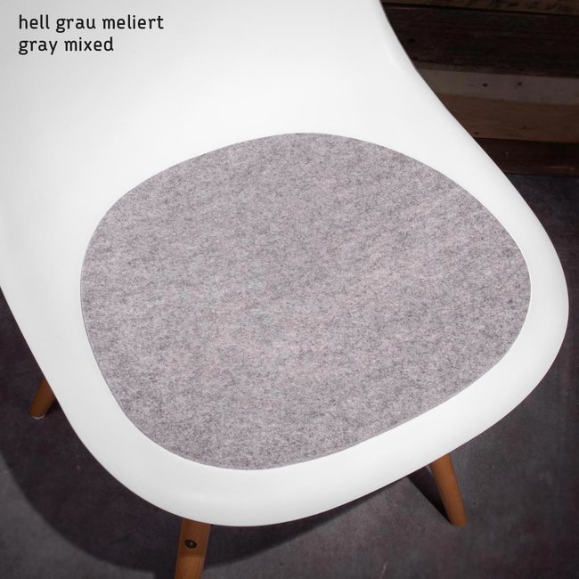 Felt seat pad for Eames Plastic Chair, Armchair, wool felt 5mm - werktat