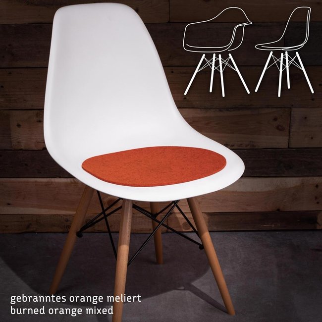 Felt seat pad for Eames Plastic Chair, Armchair, wool felt 5mm