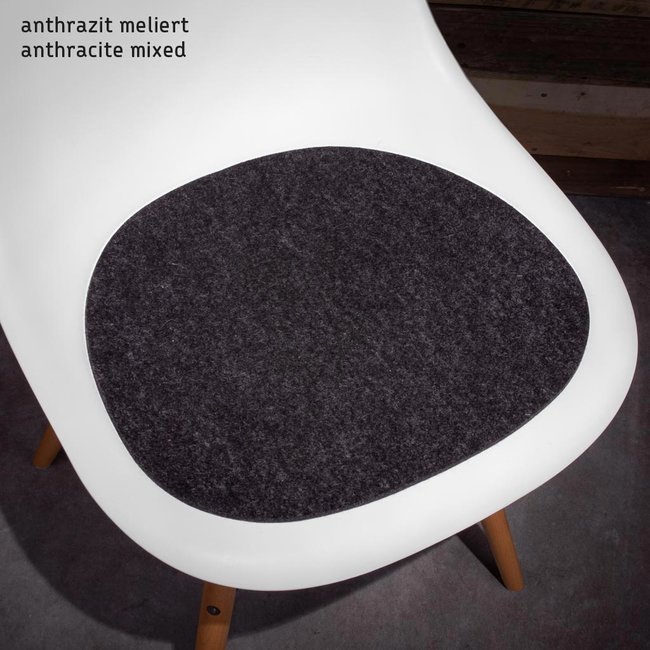 Felt seat pad for Eames Plastic Chair, Armchair, wool felt 5mm