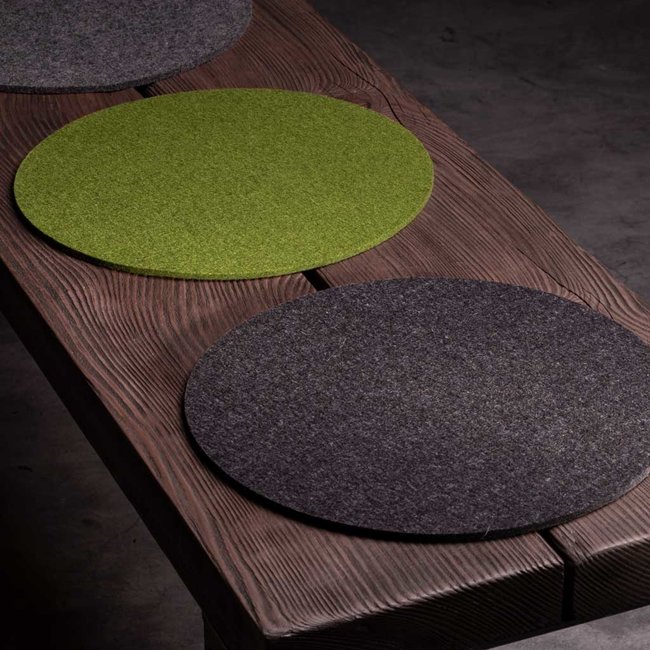 Felt seat pad round Ø 30 32,5 35 37,5 40 cm