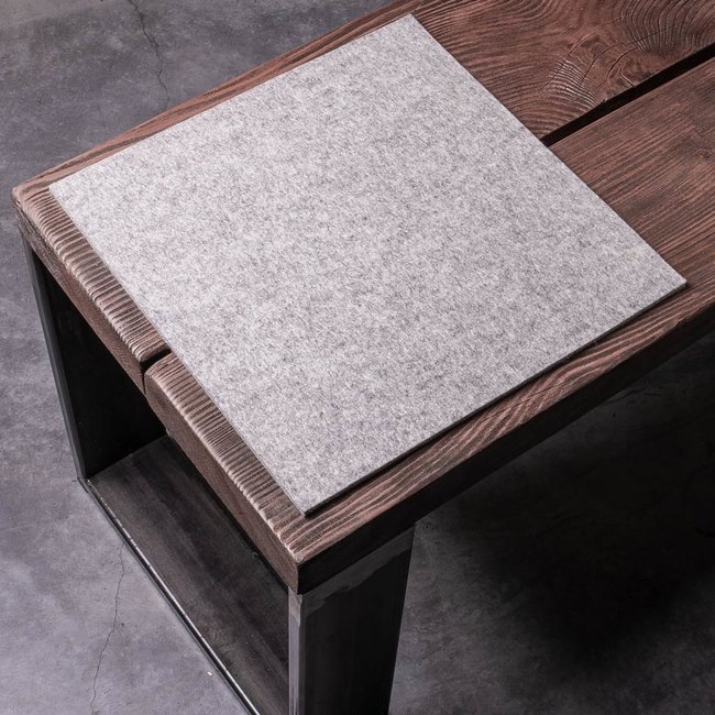 sitting mat felt square angular & rounded